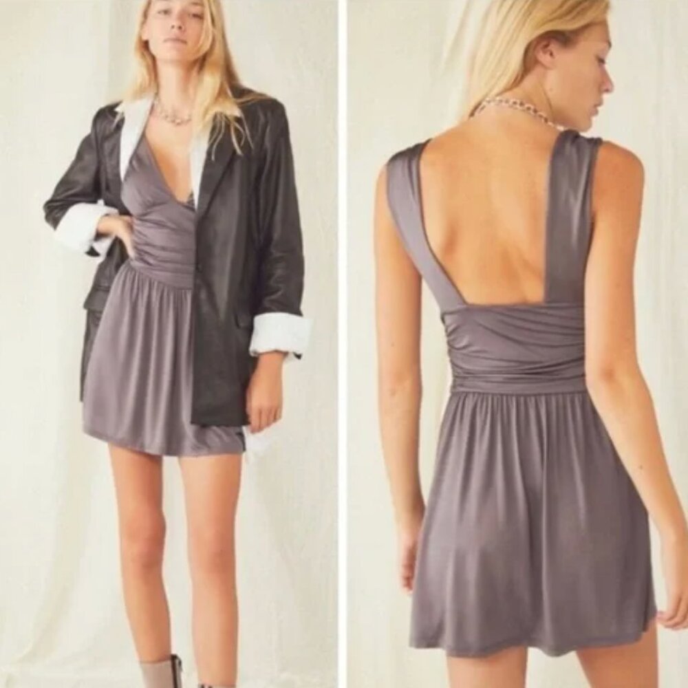 Free People Here I Am Slip Mini Dress | Size: Small, Color: Purple / Lavender